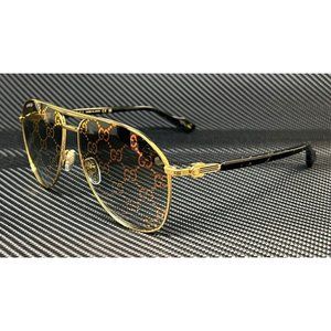 Gucci Gold Mirror Men's Sunglasses